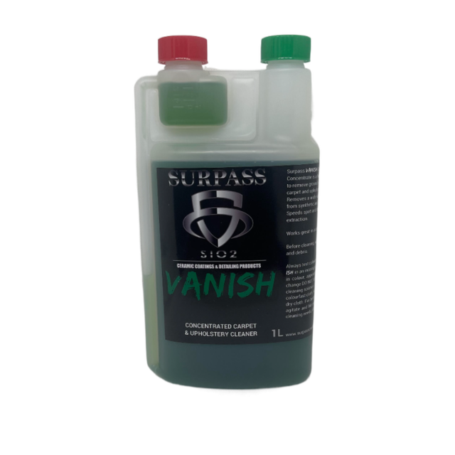 c440ebdb-59ed-4210-878b-fad3010236ba.png Surpass Shots VANISH Carpet & Upholstery Cleaner Concentrate 1L - Image 1