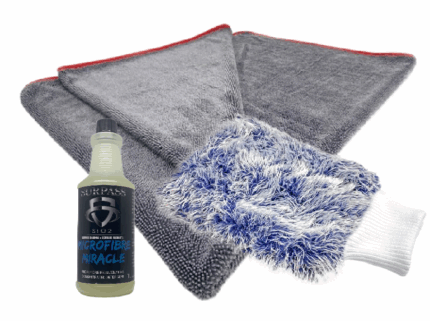 Wash Mitt (29x19cm) + Drying Towel (90x75cm) Deal 1 of each + Free 500ml Microfibre Miracle!